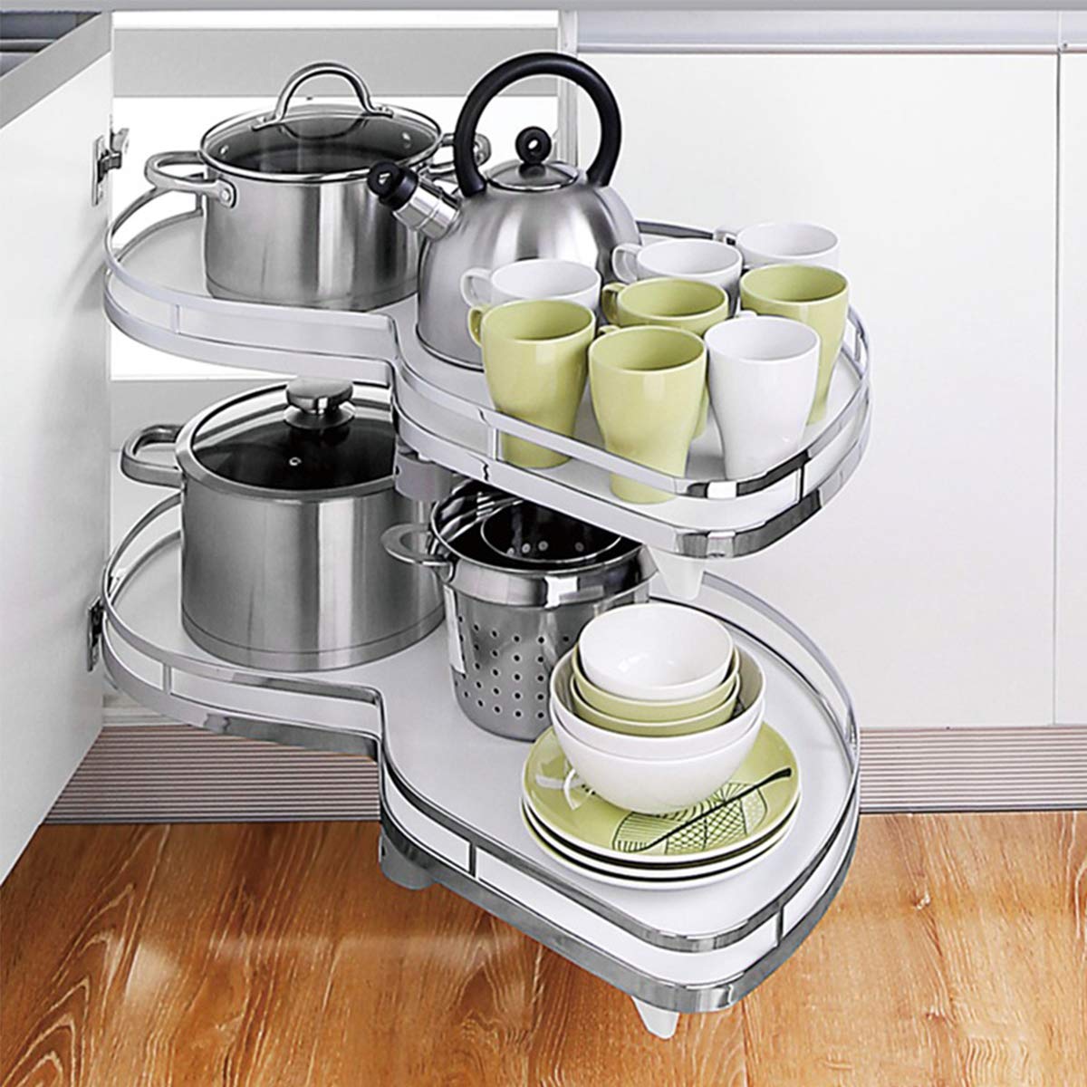 S Corner Soft Close White